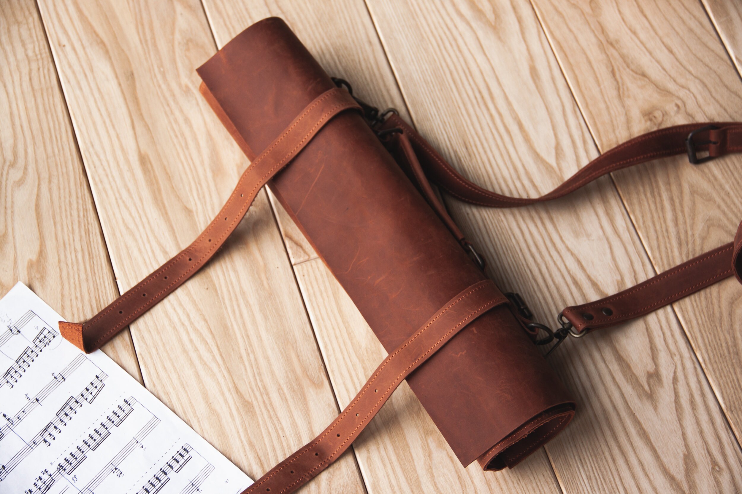 MaheTri Genuine Leather Drumstick Bag | Holds 8-10 Jamaica