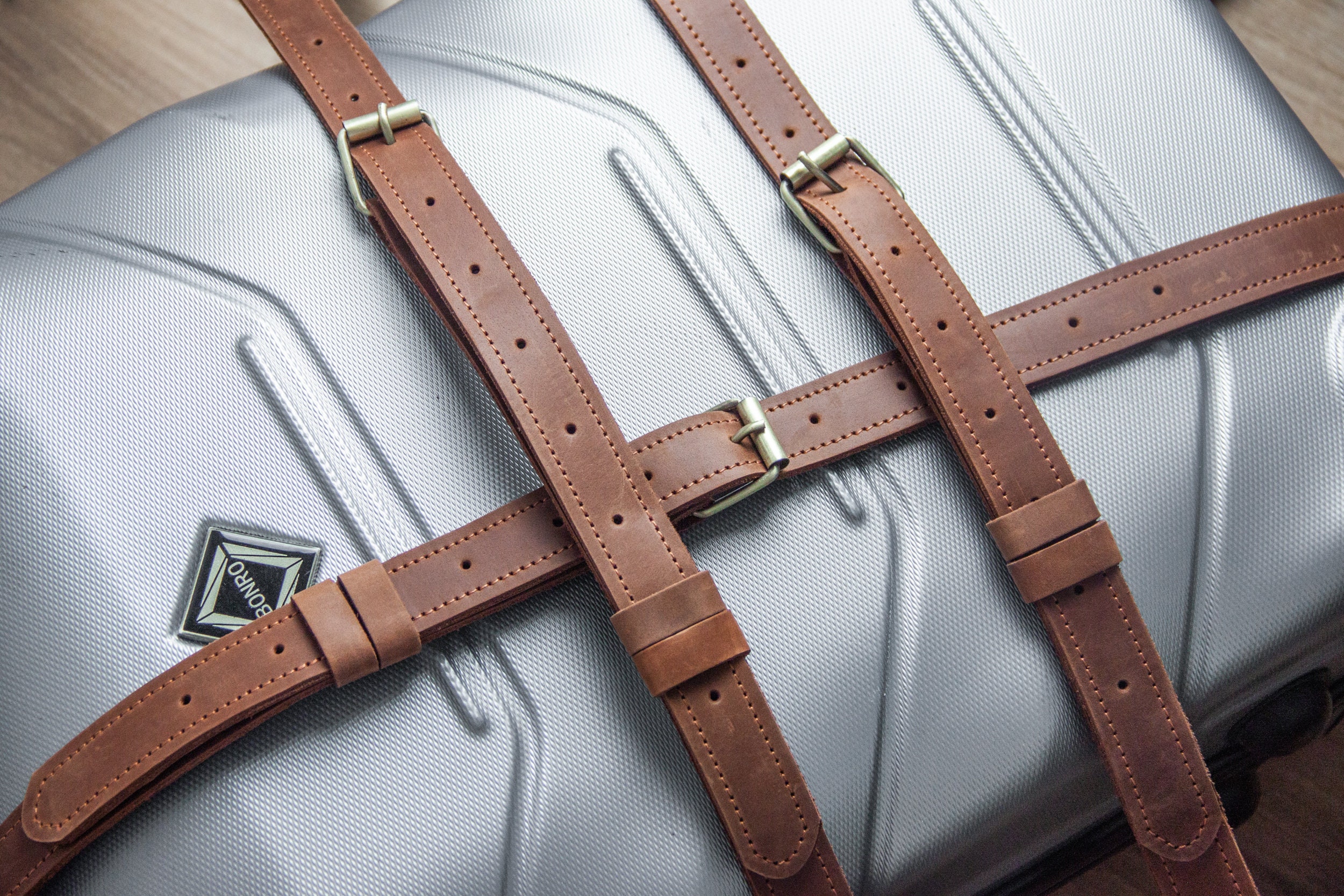 Leather luggage rack new arrivals