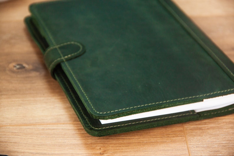 Personalized Leather Planner Cover, Refillable Planner Cover, Custom ...