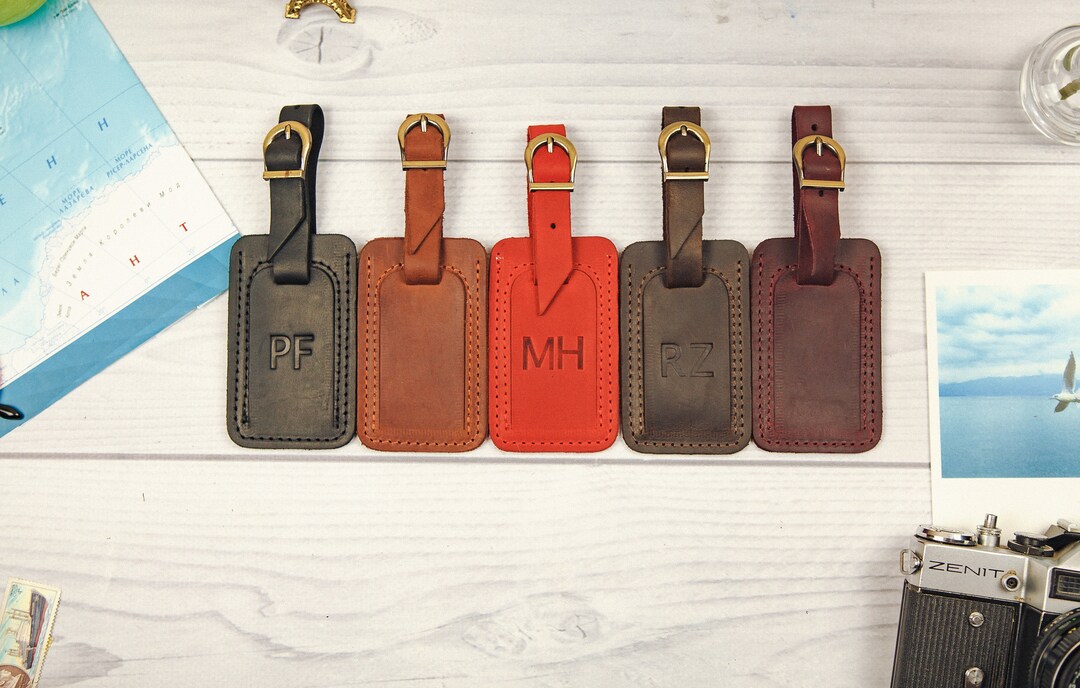 Leather Luggage Tag Logo,luggage Tags Personalized Leather,custom