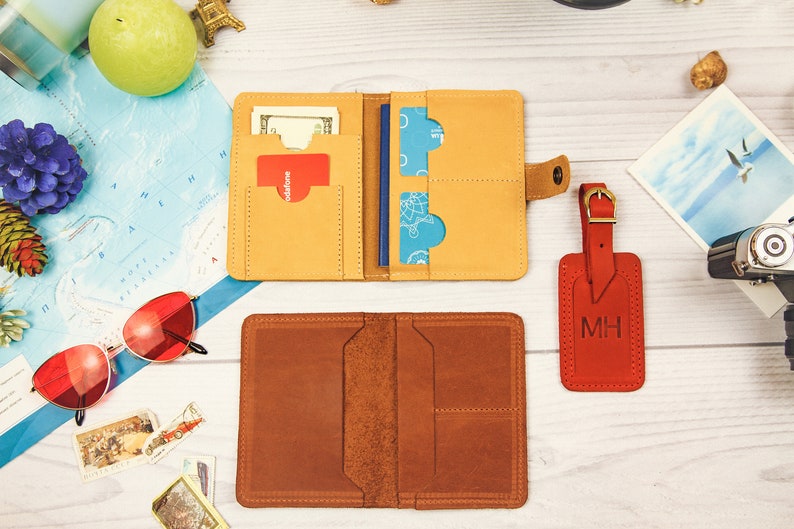 Leather luggage tag logoLuggage tags personalized Etsy