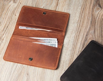 Portafoglio in pelle per contanti, Organizer per contanti, Portafoglio economico per buste, Portafoglio in pelle per contanti, Portafoglio con sistema a buste, Portafoglio economico