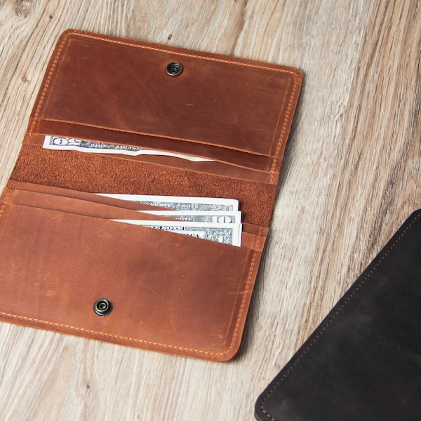 Leather cash envelope wallet, Cash organizer, Budget envelope wallet, Leather cash wallet, Envelope system wallet, Budget wallet