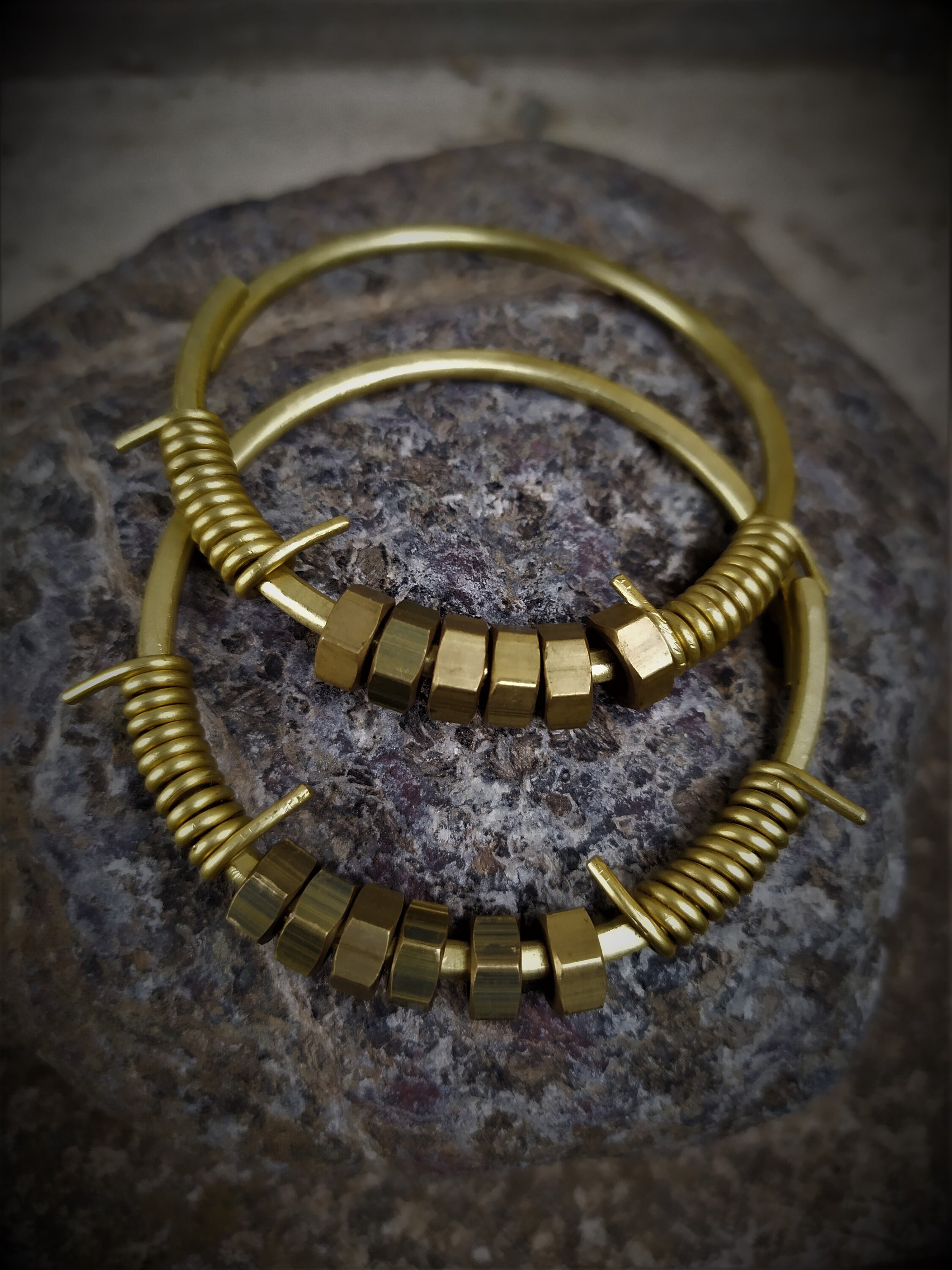 Ear Weights Brass Hoops Industrial Ear Weights Plug Etsy