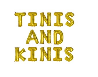 Tinis and Kinis Balloon Banner Tini and Kinis Decor Martini Bachelorette Martini Theme Party Martini Balloon Margs and Matrimony