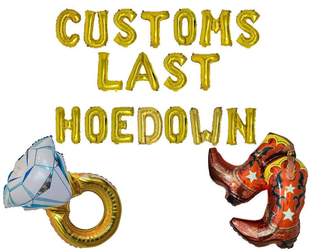 Last Hoedown Bachelorette Party Decorations Austin Texas Bachelorette Engagement Ring Balloon