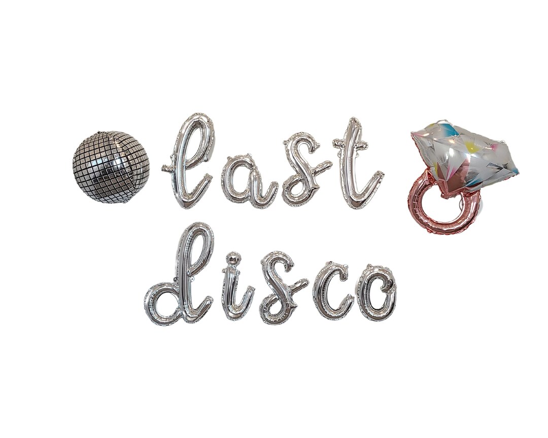 Last Disco Bachelorette Party Decorations Last Disco Balloons Etsy