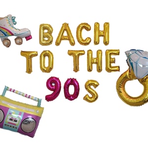 Bach to the 90s Bachelorette Party Decorations 90s Bachelorette Party Balloons Engagement Ring Balloons Includes all Balloons Shown