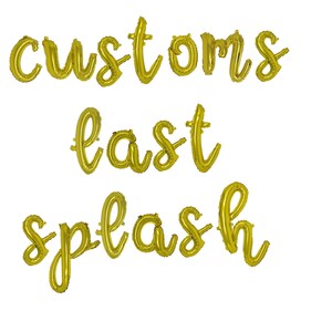 Last Splash Bachelorette Party Decorations Mermaid Bachelorette Last Splash Banner Last Splash Balloon Banner Last Splash Balloons