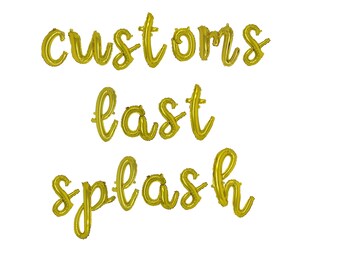 Last Splash Bachelorette Party Decorations Mermaid Bachelorette Last Splash Banner Last Splash Balloon Banner Last Splash Balloons