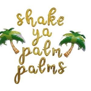 Shake Ya Palm Palms Bachelorette Party Decorations Flamingo Bachelorette Party Balloon Engagement Ring Balloon Bachellorette Party Flamingle