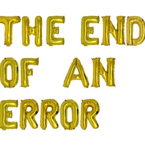 The End of an Error Balloon Banner Divorce Party Balloons Divorce Decorations Divorce Celebration I Do I Did I’m Done Adios Prick