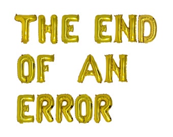 The End of an Error Balloon Banner Divorce Party Balloons Divorce Decorations Divorce Celebration I Do I Did I’m Done Adios Prick
