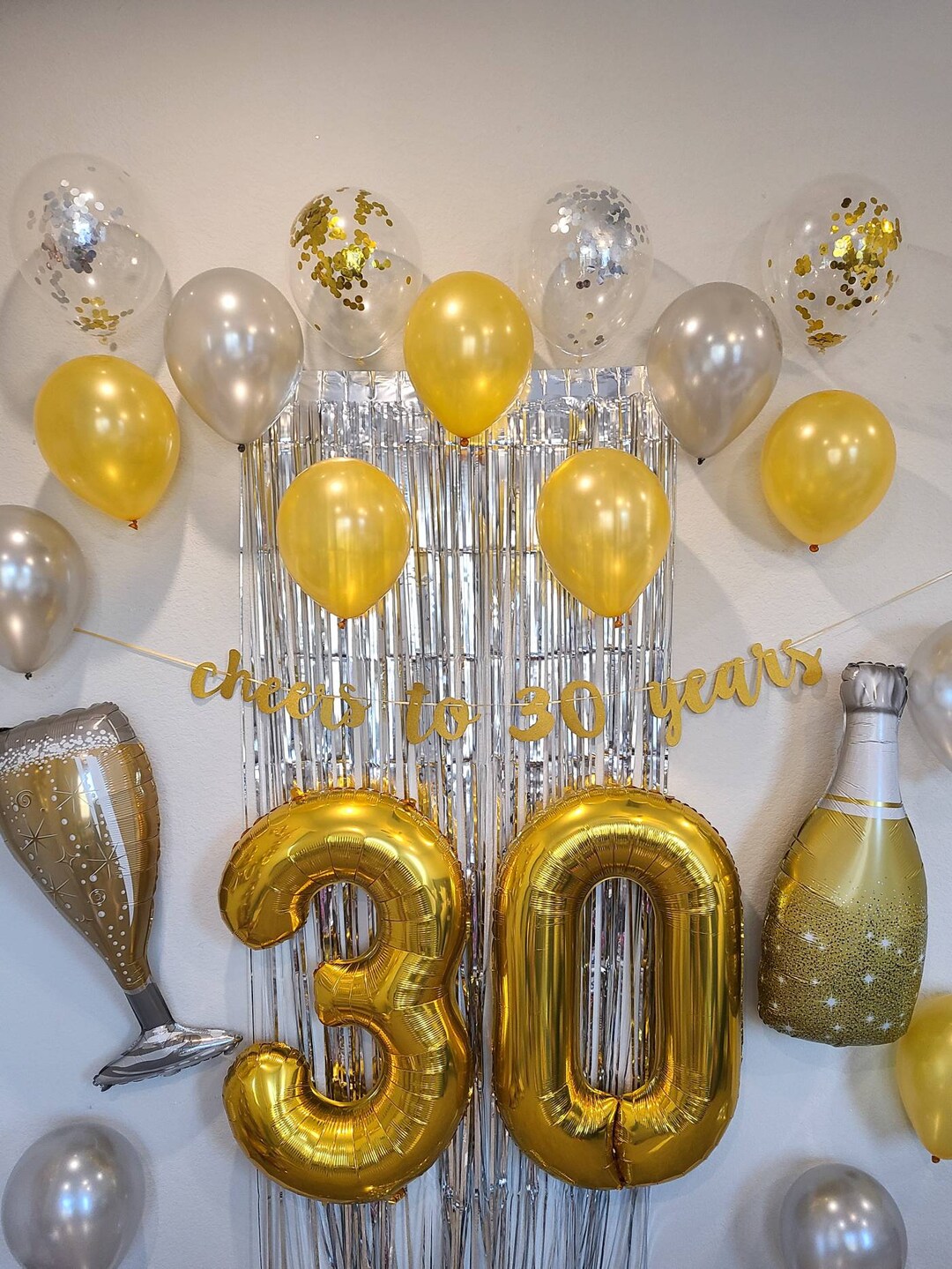 Cheers to 30 Years Balloon Party Pack 30 Birthday Decorations 30th — free download