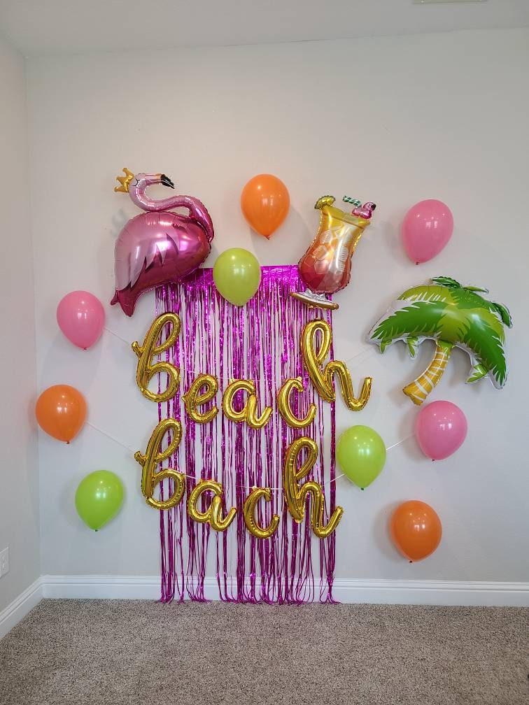 Beach Bach Balloons Bachelorette Party Decorations Beach Bachelorette Party Balloon Engagement Ring Balloon Bachelorette