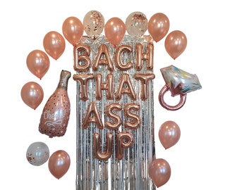 Bach That Ass Up Balloon Banner Bachelorette Decorations Bachelorette Balloons Bach That Ass Up Bachelorette Party Decorations Jumbo Ring