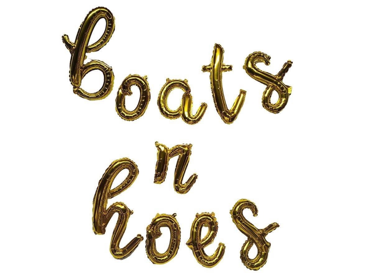 Boats n Hoes Balloons Bachelor Party Decorations Beach Bachelor Party Bachelorette
