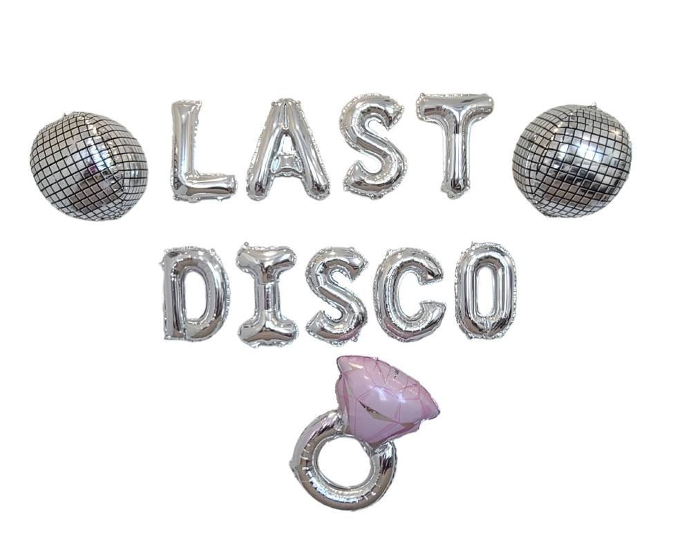 Silver Last Disco Bachelorette Party Decorations Last Disco Etsy