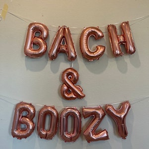 Bach and Boujee Balloon Banner Bachelorette Party Balloons Engagement Ring Balloon Bride Balloons Bachelorette Party Decor