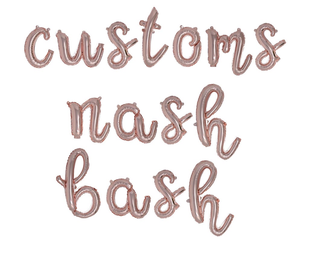 Nash Bash Balloon Banner Custom Nash Bash Banner Nashville Bachelorette ...