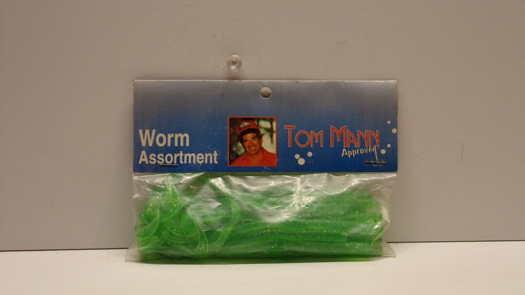 Vintage Manns Approved Rubber Worms 20 Pack of 6 Worms From 1980s. Etsy