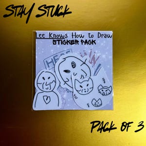 LEE KNOWS How to Draw Die Cut Sticker Pack Stray Kids