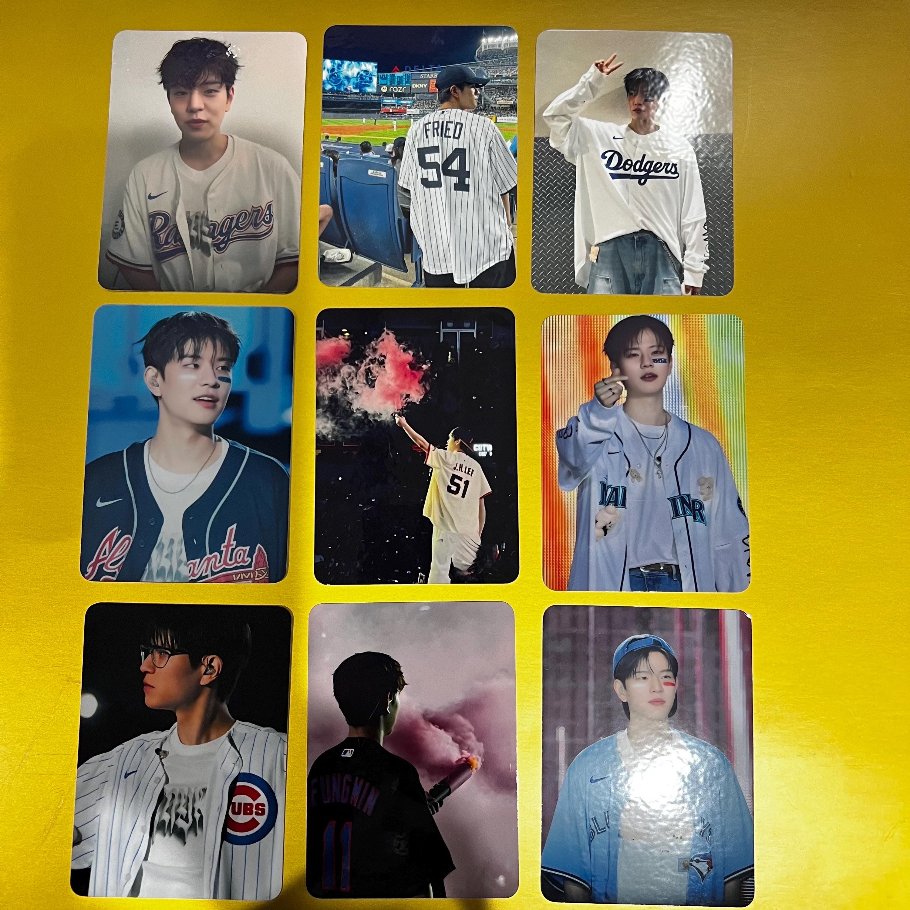 Seungmin Baseball Jersey Set 9 Cards Stray Kids Lomos - Etsy