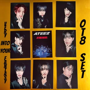 Very Into Your Fantasy OT8 Ateez Fan Made Card Set