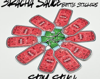 STAY Stuck 3Racha Bottle Stickers Custom