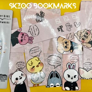 SKZOO Bookmarks Laminated Stray Kids Cute Humor