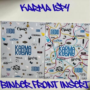 KARMA iSPY Binder Front Insert Stray Kids