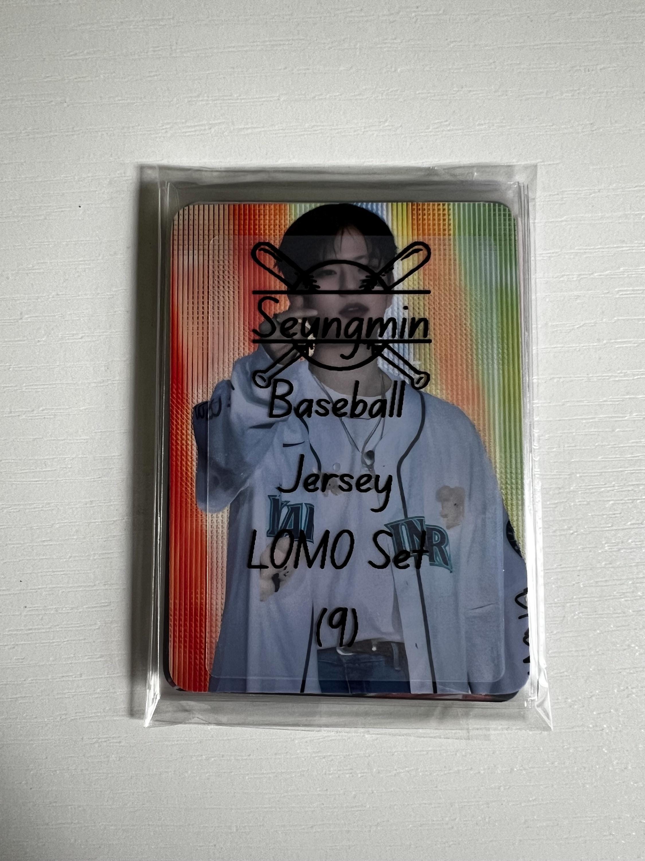 Seungmin Baseball Jersey Set 9 Cards Stray Kids Lomos - Etsy