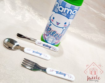 Personalized Kids Cutlery Set, Kids Fork, Kids Spoon, Kids Knife, Personalized Cutlery, Cutlery Set, Personalized Cutlery Set, Kids Cutlery