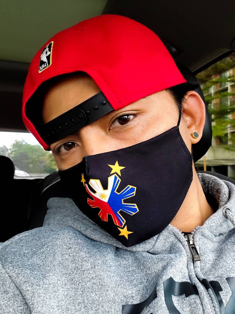 3 Stars and a Sun Face Mask Filipino Flag Face Mask Adult & Etsy