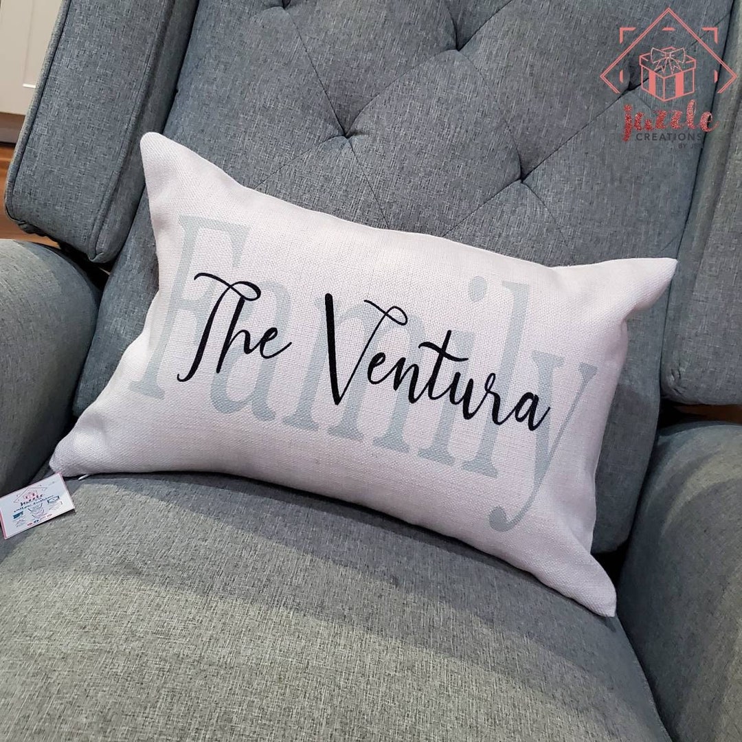 Family Name Pillows Personalized Family Name Pillows Home Etsy
