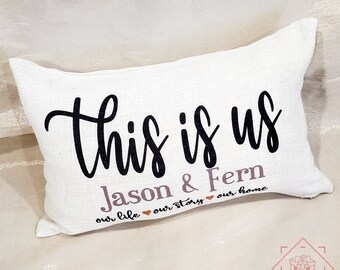 This Is Us Decorative Pillow, This is Us, Our Life Our Story Our Home Pillow, Home Decor Pillows, Decorative Pillows, Rectangle Pillows