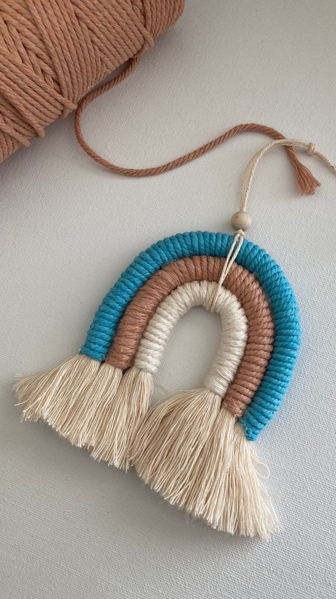 Handmade Macrame Rainbow wall hanging Etsy