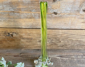 Vase en verre soufflé vintage