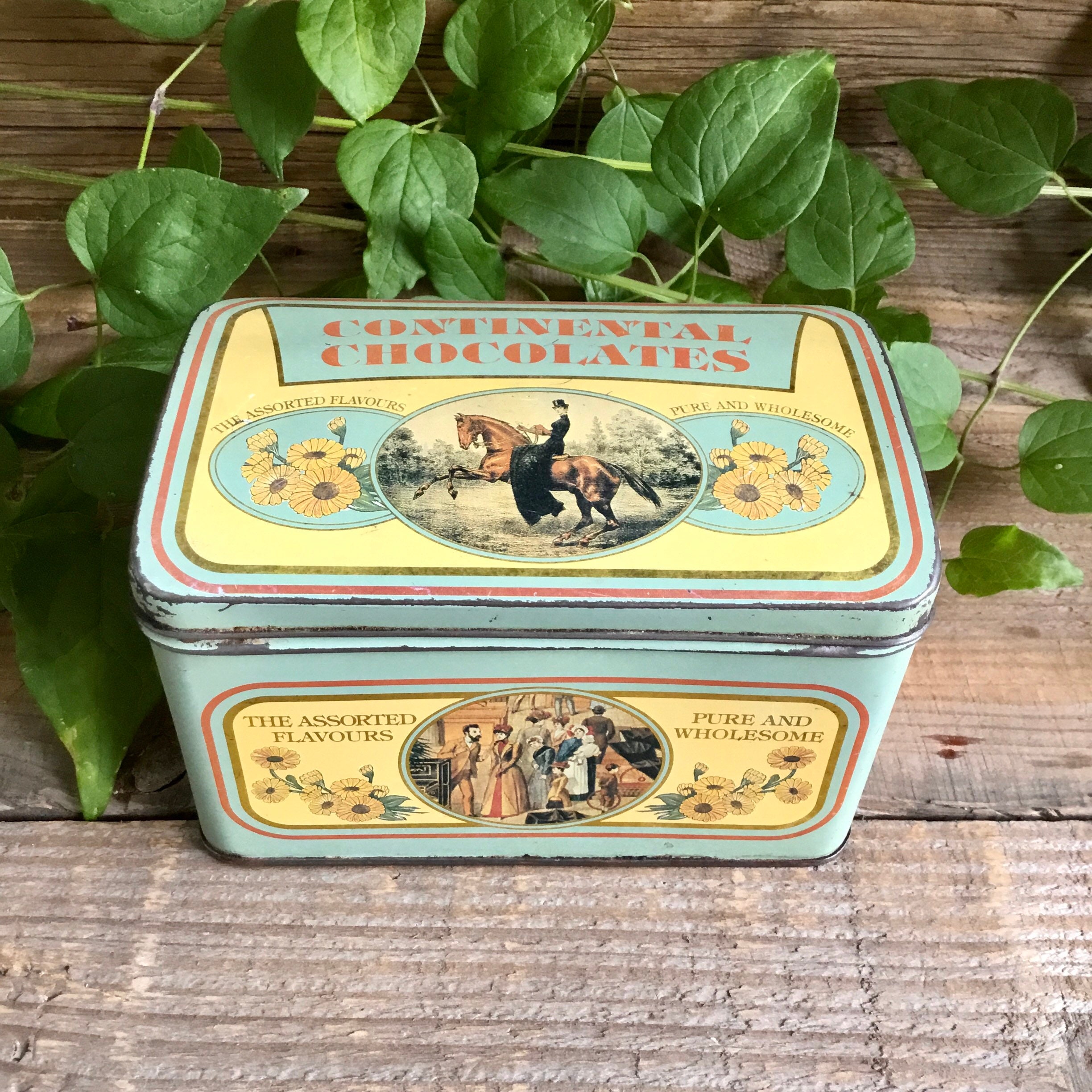 Boîte en Métal Vintage