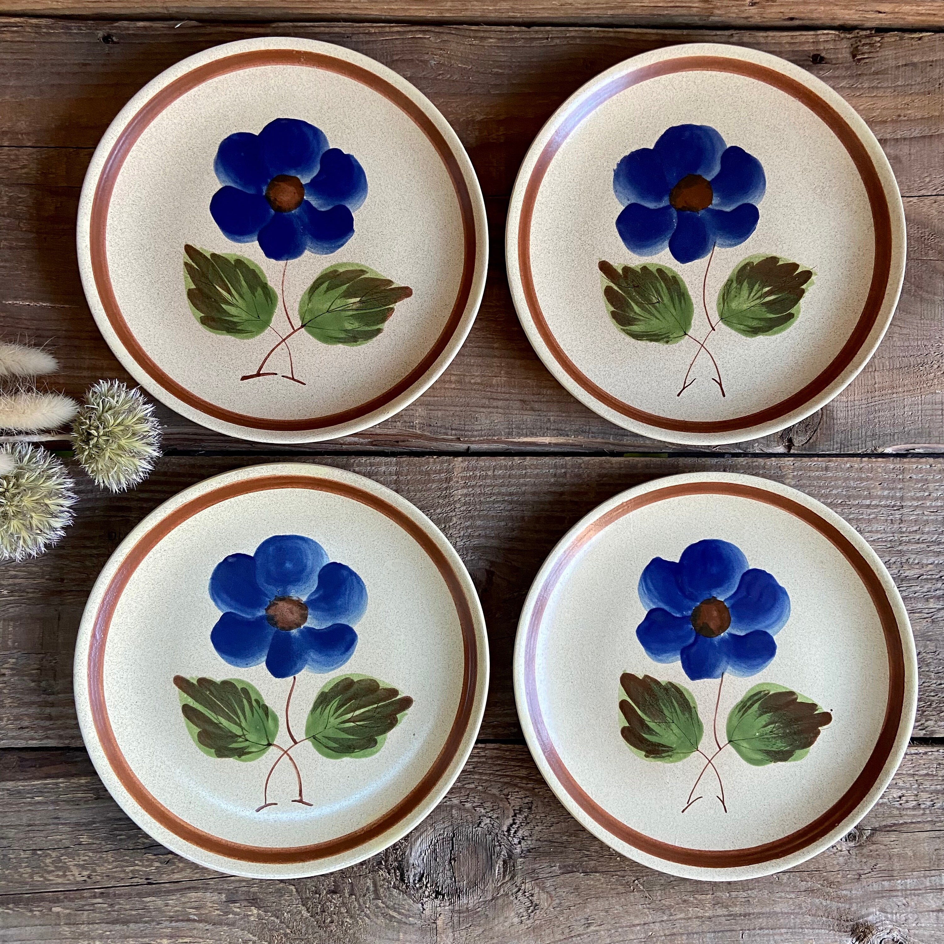 6 Assiettes à Dessert Moulin Des Loups Vintage