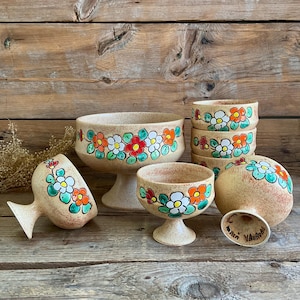 Vintage Vallauris fruktset