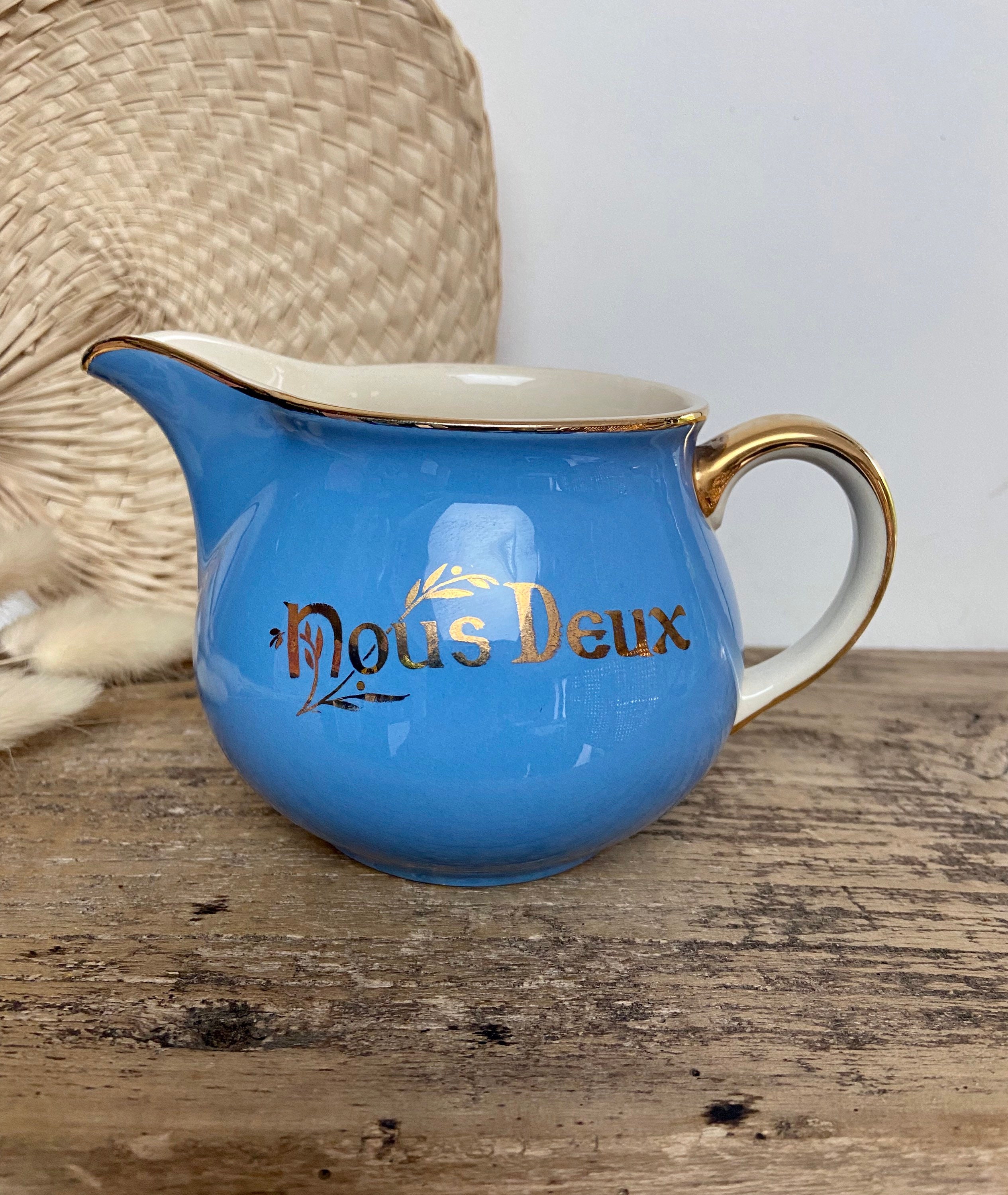 Grand Crémier Villeroy et Boch Nous Deux Vintage