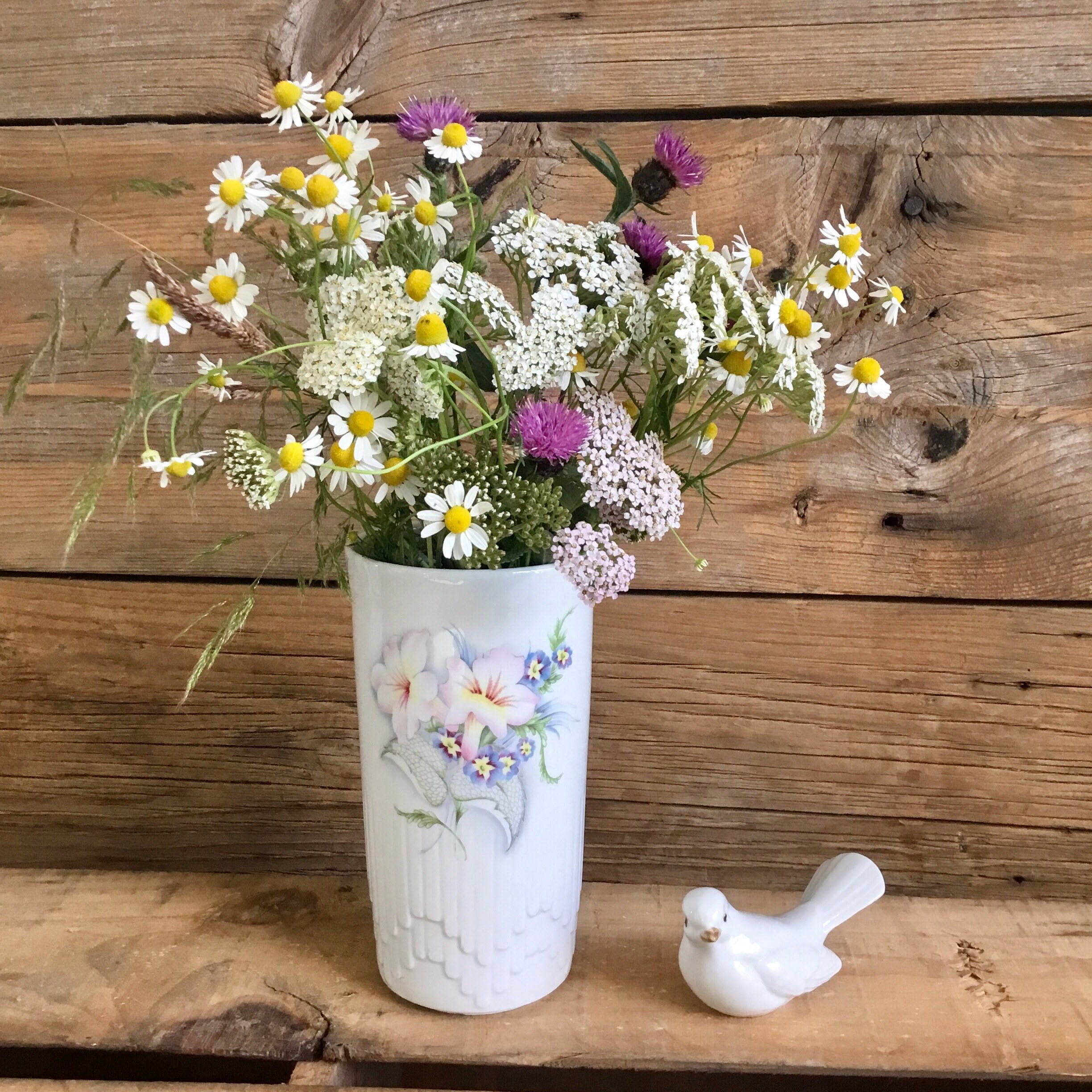 Vase Vintage en Porcelaine Française Fabrication Artisanale