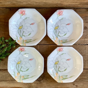 5 assiettes creuses de chez Arcopal modèle "Antar" en bon état 5 assiettes creuses de chez Arcopal modèle "Antar" en bon état