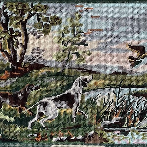 Vintage tapestry canvas