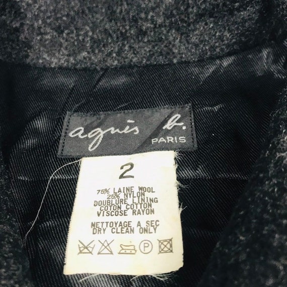 Vintage Agnes b. Paris Laine Wool Jacket Japan Fa… - image 4