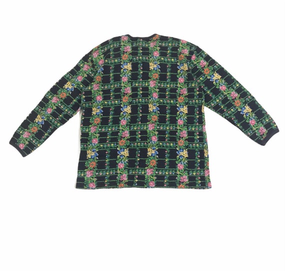 Vintage Kenzo Paris Floral Sweater - image 2