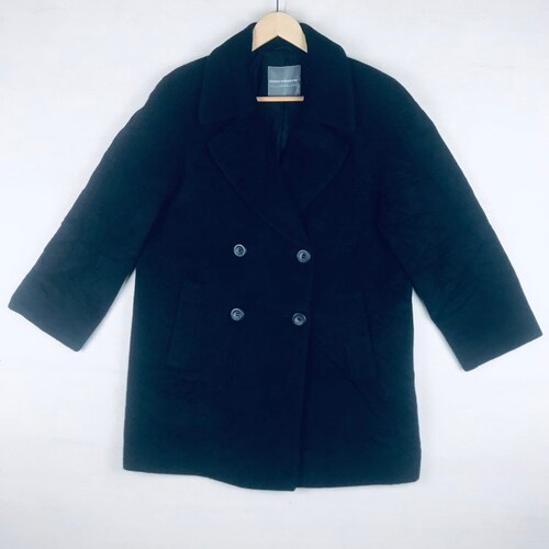 Shops PACO RABANNE Double Breasted Wool Blend Pea Coats