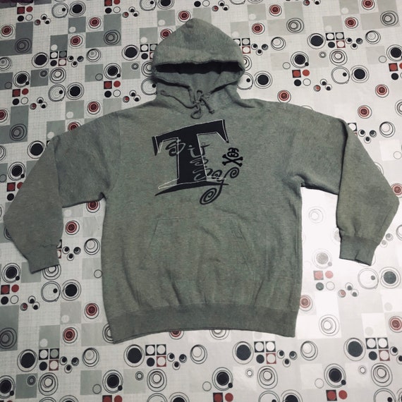 Vintage Stussy Spellout Hoodie Pullover Made in U… - image 1