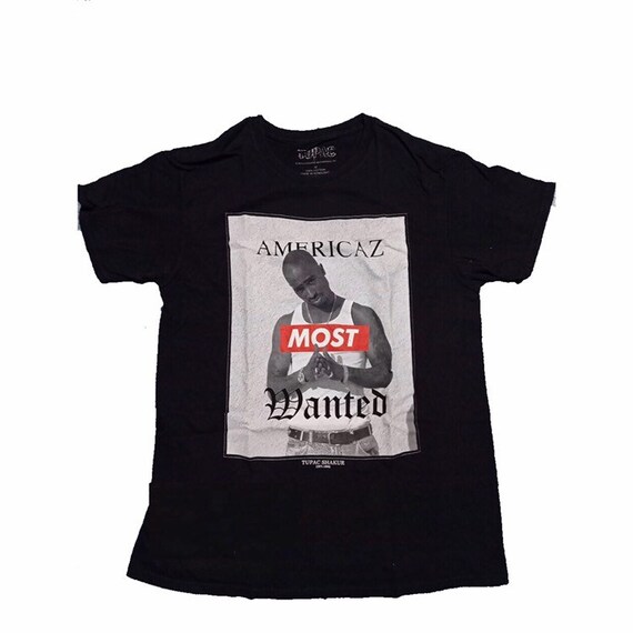 Tupac Shakur Americaz Most Wanted T-shirt as Worn by Kendall